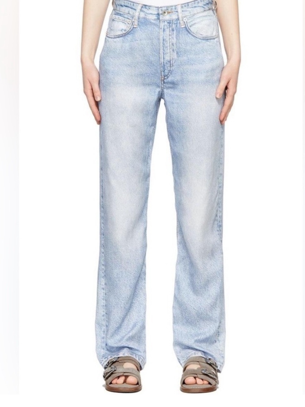 New Rag & Bone Alex Liquid High Rise Straight - Picture 2 of 13